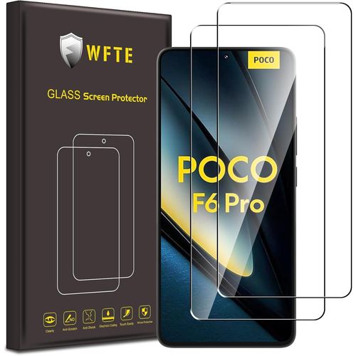[Lot De 2 Verre Trempé Pour Xiaomi Poco X7 Pro 5g/Xiaomi Poco F6 Pro, 0,26mm Film De Protection D'écran Avec Haute Transparence À 99%, Anti-Trace Protecteur Avec Dureté 9h Glass
