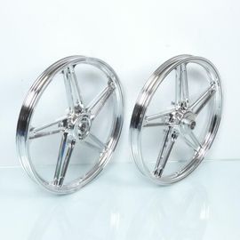 Jantes À Bâtons Chromé 17x1.6 Pouces Type Bernardi Pour Mobylette Peugeot 103