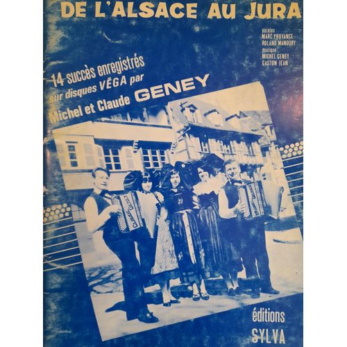 De L'alsace Au Jura 14. Succès . Piano Accordéon. Edition Sylva