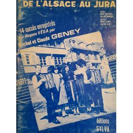 De L'alsace Au Jura 14. Succès . Piano Accordéon. Edition Sylva