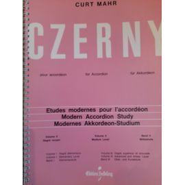 Etudes Modernes Pour L'accordéon . Czerny Volume 2 . Curt Mahr