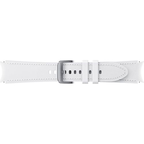 Bracelet Samsung Hybride Cuir Blanc Pour Galaxy Watch 4 / 5 (20mm / M-L)