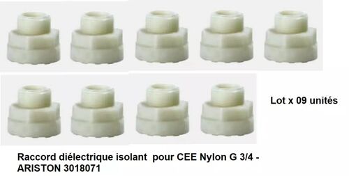 Raccord diélectrique isolant pour CEE Nylon G 3/4 - ARISTON 3018071