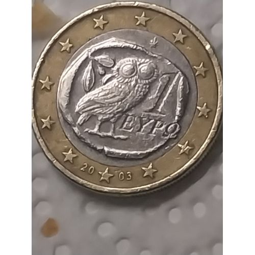 Pièce 1 Euros Grèce 2003 Très Rare