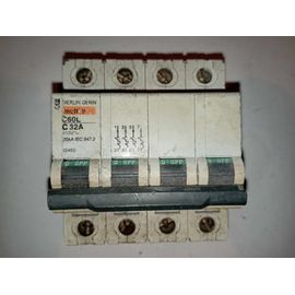 25453 Disjoncteur modulaire tétra Merlin Gerin multi9 C60L C32A