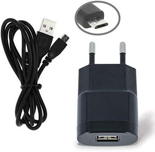 Forever Chargeur Secteur Usb 1a + Câble Pour Wiko Harry 2 Y50 View 3 Lite Y60 Y80 View 3 View Max Lenny 5 Sunny 2 Sunny 3 Jerry 2 Tommy 3 View Lite View 2 Plus View Et +