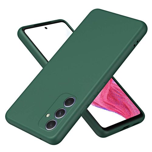 Coque Pour Samsung Galaxy A55 5g - Housse Etui Silicone Gel Fine + Film Ecran - Vert