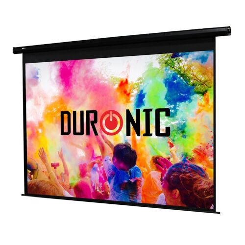Duronic EPS80 /43 Ecran de projection électrique motorisé 80 pouces 4:3 – 163 x 122 cm – Fixation mur ou plafond - Idéal pour Home cinéma