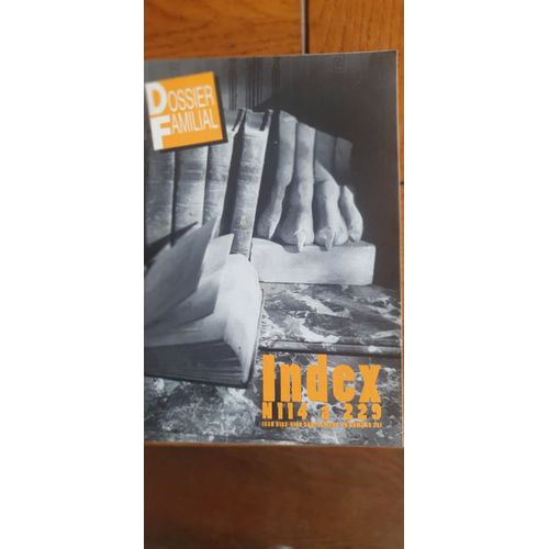 Dossier Familial Index N° 114 À 229.