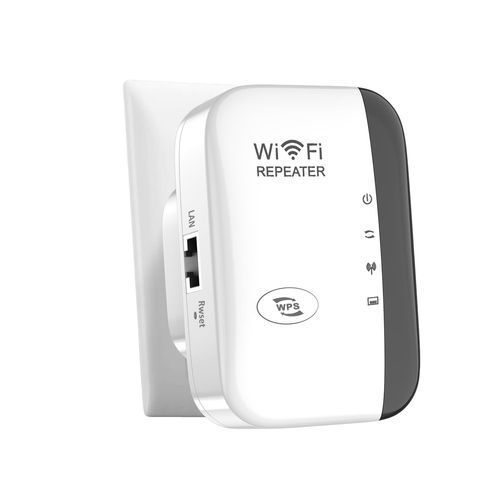 Amplificateur WiFi, 2024 Nouveau 300Mbps Repeteur WiFi Puissant,WiFi Range Booster WiFi Répéteur Extenseur sans Fil avec Port Ethernet, WiFi Extender WiFi Booster,Connectez Plusieurs appareils -Blanc