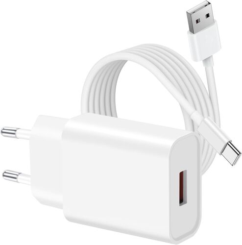 JGD-Chargeur Rapide Compatible avec Samsung Galaxy A35/A34/A25/A05s/A04s, Xiaom Mi 11T/11T Lite/10T/10T Lite/11T Pro/10t Pro, Chargeur et câble USB C de 1,5 m