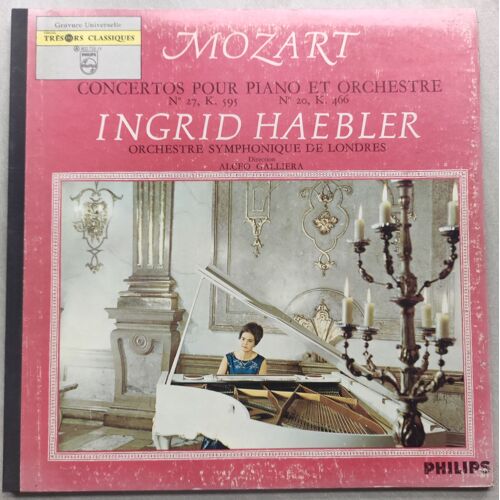 Mozart Concertos Pour Piano Et Orchestre N°27, K 595 Et N° 20, K 466. Ingrid Haebler