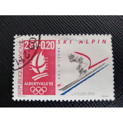 Timbre France Yt 2710 A Jeux Olympiques - Ski Alpin - Val D'isère 1992 (020209 )