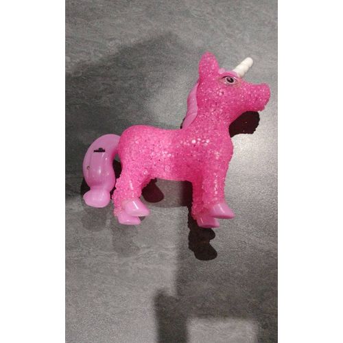 Jouet Licorne Rose Plastique