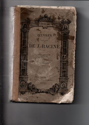 Oeuvre De Racine 1er Tome 1874 :Cattier