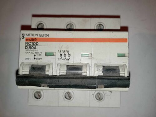 20617 merlin gerin NC100 D 80A 10ka multi 9 Image 27196 disjoncteur modulaire