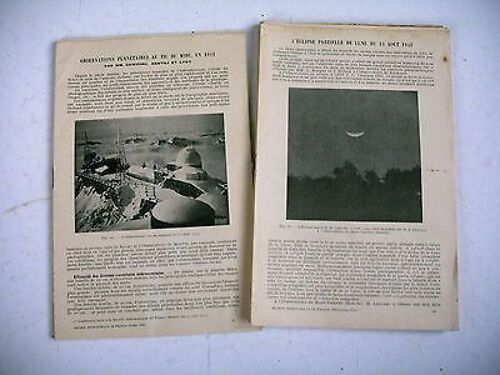 Societe Astronomique De France Revue De Janvier À Décembre 1943 Année Complète