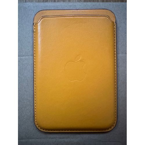 Porte-Cartes Cuire Magsafe Apple Pavot