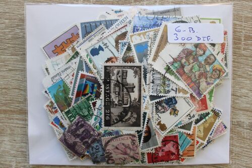 Grande-Bretagne 300 Timbres Différents