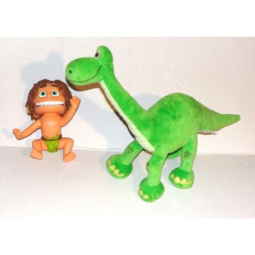 Le Voyage D'arlo Disney Lot Peluche Arlo Le Dinosaure Et Spot Figurine Sonore Le Petit Garçon Nicotoy Tomy
