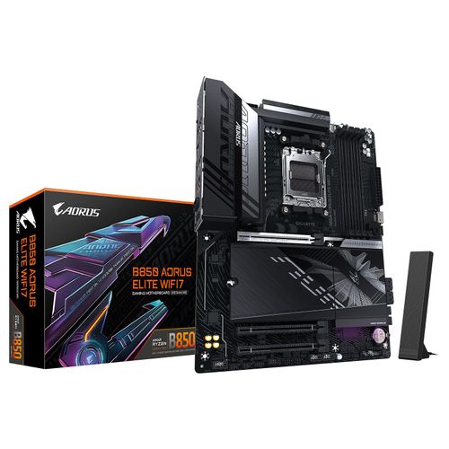 GIGABYTE B850 A ELITE WF7 carte mère socket AM5 (RAID, 2,5Gb-LAN, WLAN, BT, Sound, ATX)