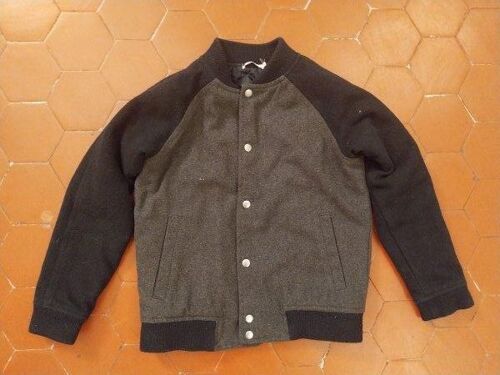 Blouson Laine Mélangée Anthracite Monoprix Kids
