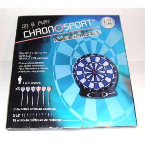 jeu de flechettes chronosport cible electronique 18 jeux ideal france
