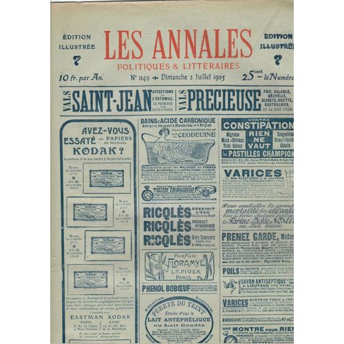 Les Annales Politiques Et Littéraires