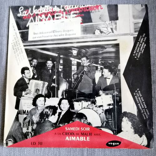 Samedi Soir À La Croix De Malte Avec Aimable Et Son Accordéon- Vogue Ld 311