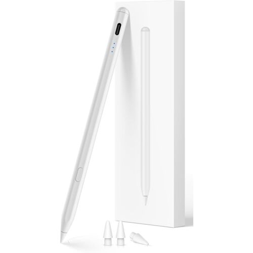 MEVRONISSHOP-Stylet pour Apple iPad 2018-2026, Recharge Rapide avec Rejet de Paume, Détection d'Inclinaison, Compatible iPad 11/10/9/8/7/6/A16, Mini 7/6/5, Air M4/M3/M2 11""/13""/5/4/3, Pro M5/M4 13""/1
