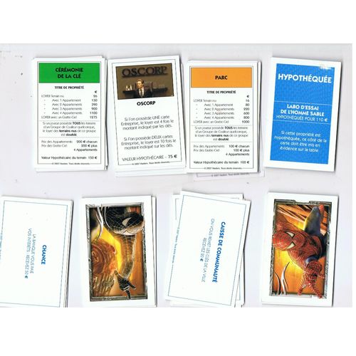 Lot Cartes Monopoly Version Spiderman