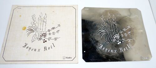 Pochoir Pâtisserie Matfer Joyeux Noël