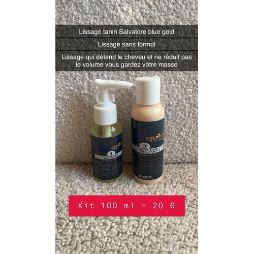 Lissage Tanin Salvatore Blue Gold Kit 100 Ml 