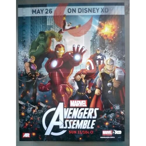 Affiche Promotionnelle Avengers Assemble (Disney Xd) / Iron-Man, Marvel Poster (2013)