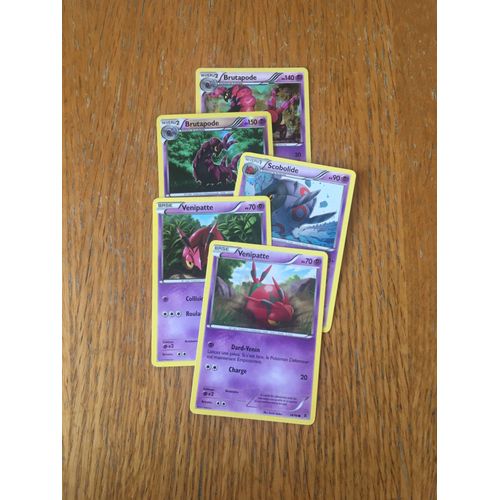(1108) 2x Venipatte + Scobolide + 2x Brutapode (Pokemon)