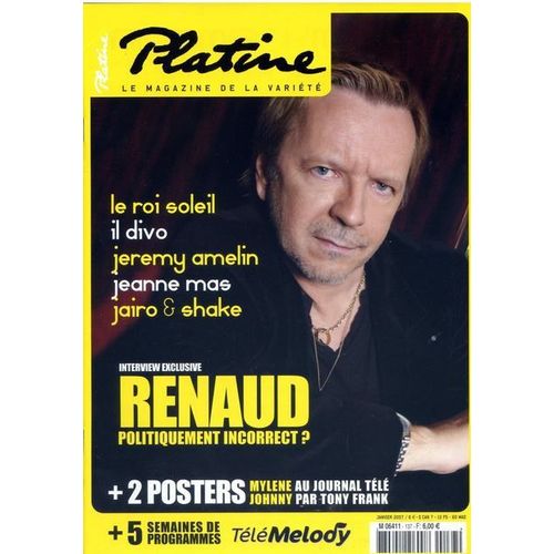 Platine 137 2007 Renaud Sechan/Hallyday/Birkin/Cloclo/Brant/Mitchell/Amelin/Farmer/Jeanne Mas/Jairo/Guy Marchand/Shake/Sheila/Topaloff