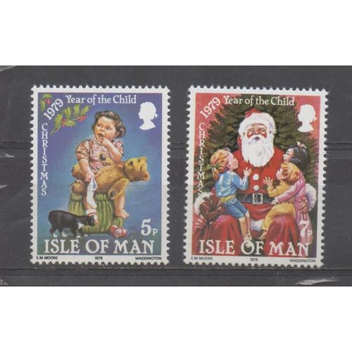 Ile De Man Timbres Noël 1978 , Année Internationale De L'Enfance