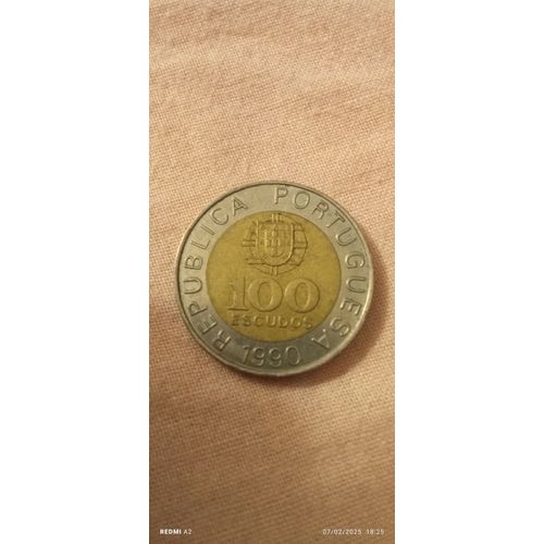 Pièces De 100escoudo Portugal De 1990