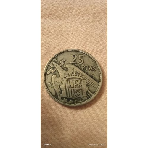 Pièces De 25 Pas De 1957 Espagne