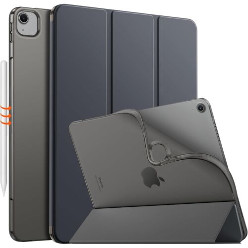 Pour Ipad Air 13 Pouces M2 2024, Coque Ipad Air 13 Avec Coque Arrière En Tpu Givré Translucide Doux, Coque De Protection Slim Smart Folio Ipad Air 13"", Ipad Air 13 Pouces, Gris Sidéral