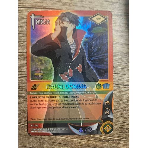 Carte Naruto Tcg Itachi Uchiwa Fr Ni-203 Holo
