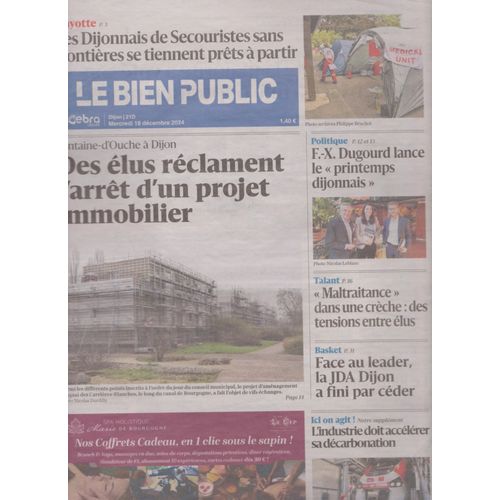 Journal Le Bien Public Du 18 Decembre 2024