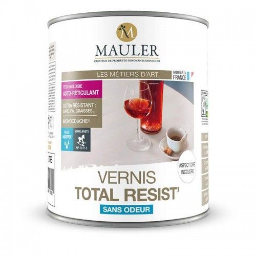 Vernis Total Résist' - 0,5 litre - incolore mat Mauler