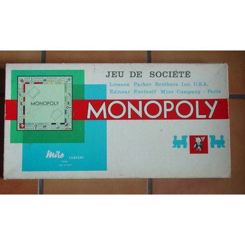 Jeu De Société Monopoly Licence Parker  Brothers