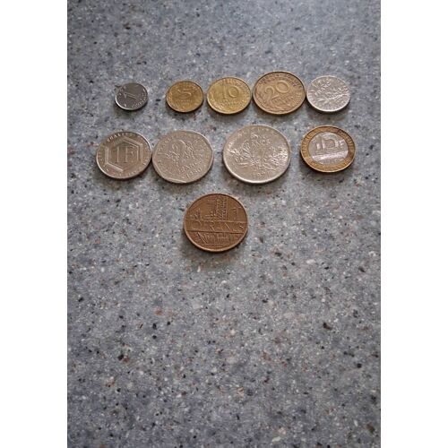 Lot De 10 Pièces De "1ct À 10 Franc "