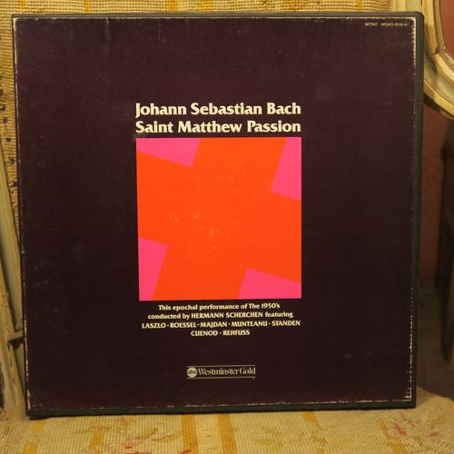 Johann Sebastian Bach Saint Matthew Passion Hermann Scherchen, Laszlo, Rössel-Majdan Etc