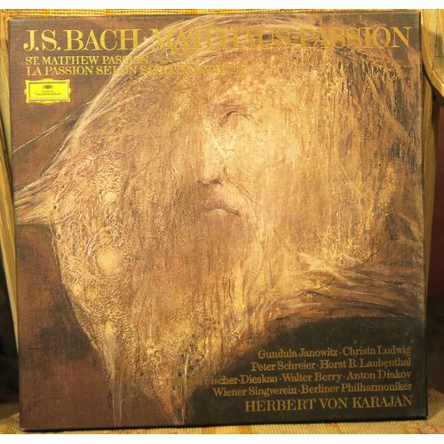 J.S. Bach La Passion Selon Saint Matthieu Berliner Philharmoniker Von Karajan ‎ Matthäus-Passion Bwv 244 St. Matthew Passion -