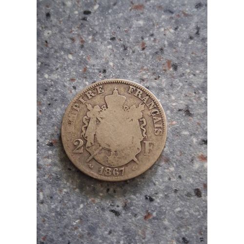 Pièce 2 Franc Napoleon Iii " 1867"