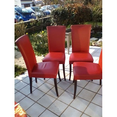 Lot De 4 Chaises Salle À Manger