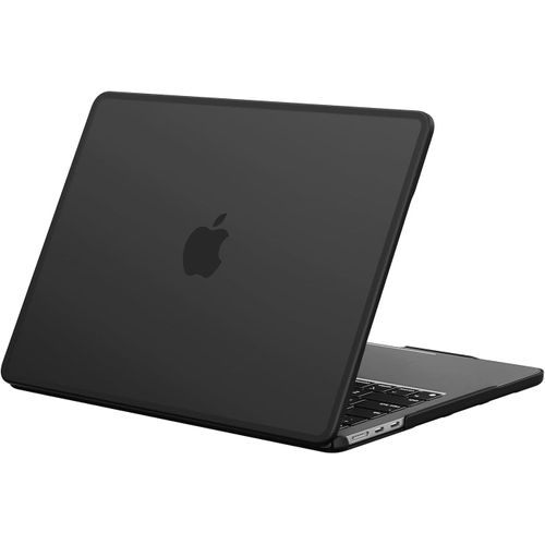 Coque Compatible Avec Macbook Air 13,6 Pouces M2 M3 M4 2022 2024 2025, A2681 A3113 A3240, Cadre En Tpu Anti-Rupture, Macair 13 Étui De Protection Rigide Housse - (Bord Noir) Noir M[PCOM4284960]